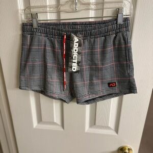Addicted Plaid Swim Shorts
